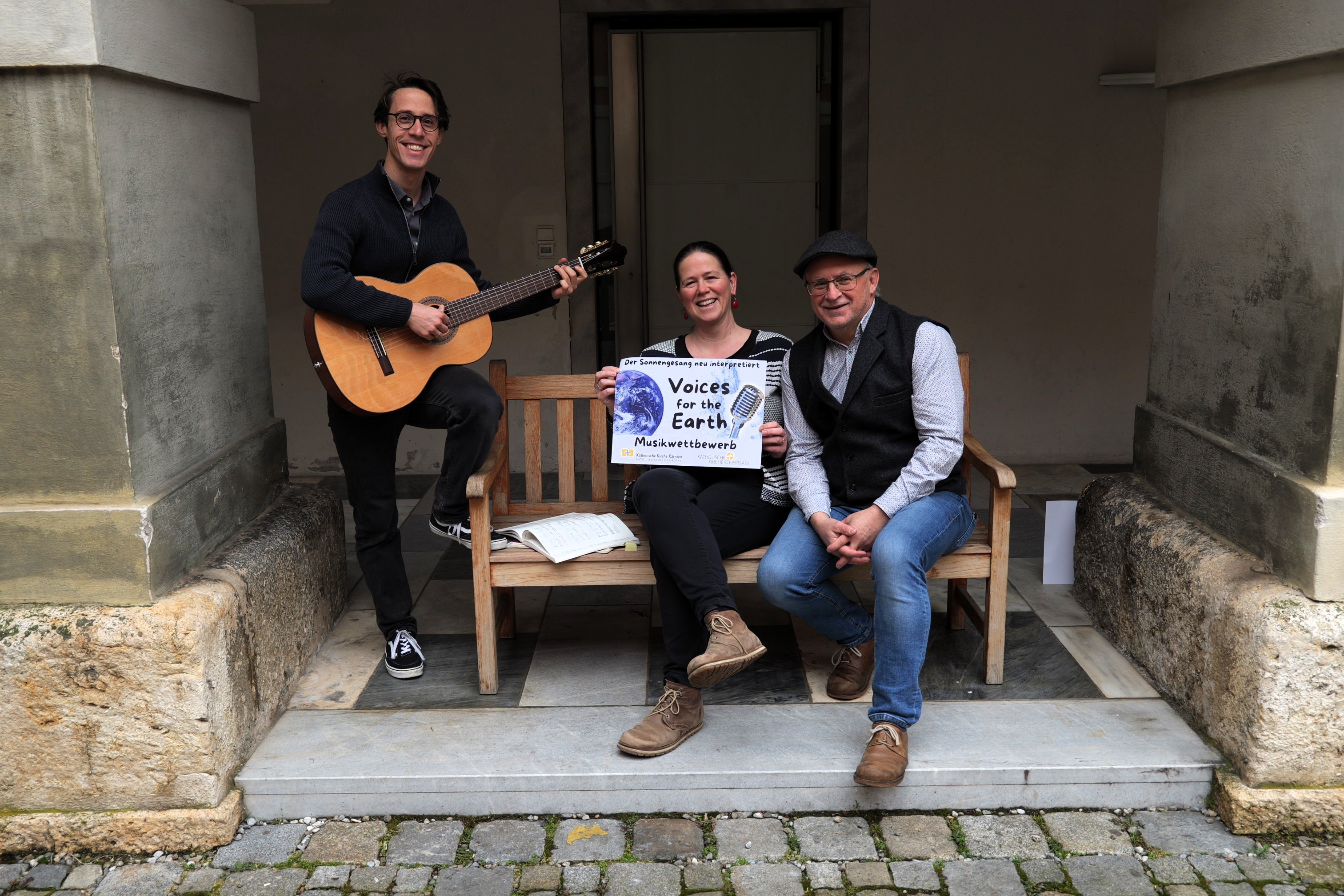 Der Grazer Kirchenmusikreferent Michael Schadler, eines der Jurymitglieder mit Eva Heidlmayr und Harald Jost.